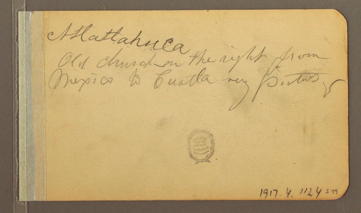 Tekening, Ruige bergen, 17 april 1889 door Frederic Edwin Church