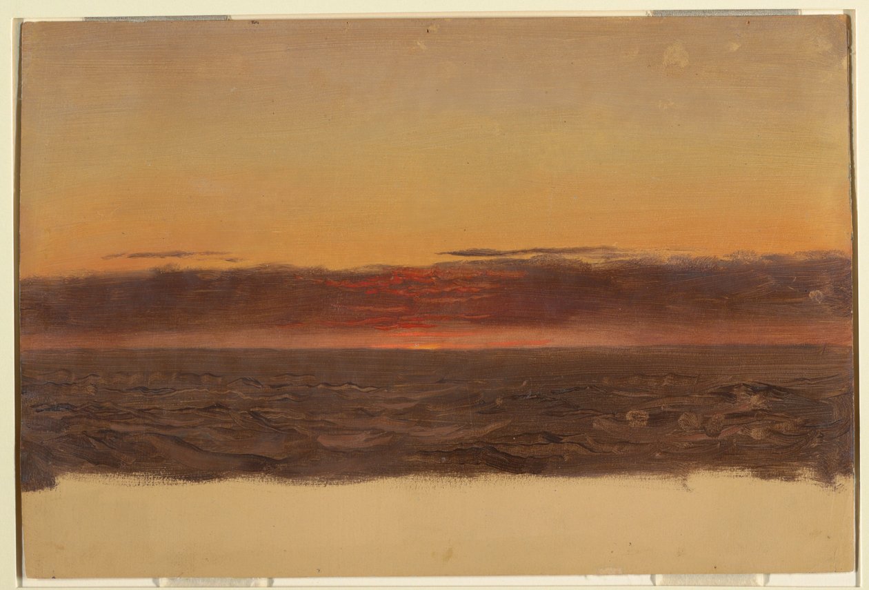 Tekening, Zeegezicht, 1859 door Frederic Edwin Church