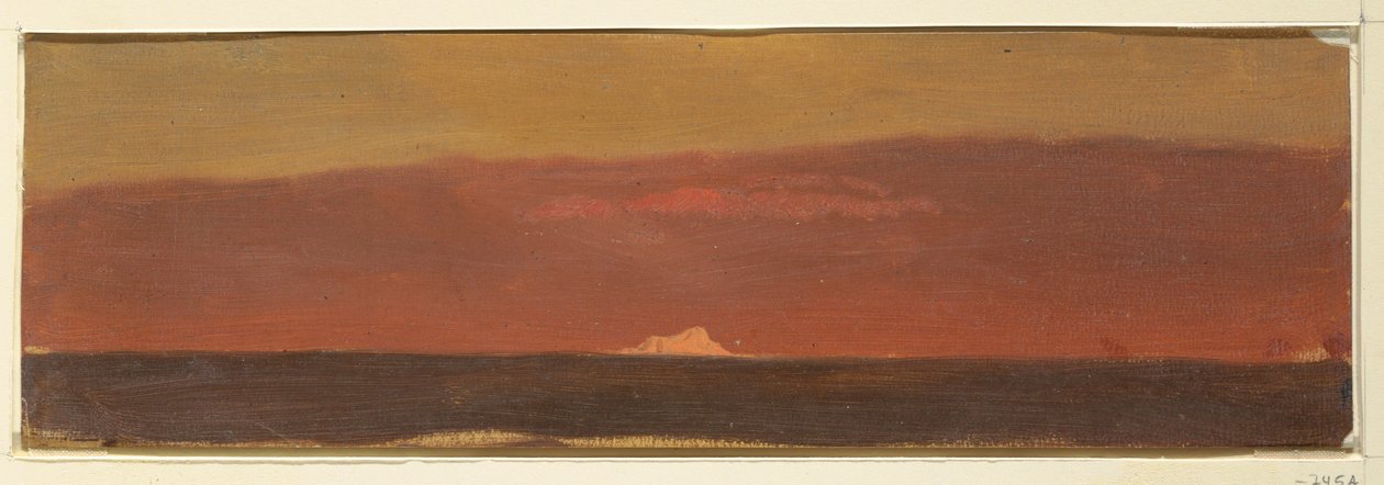 Tekening, Zeegezicht met ijsberg, 1859 door Frederic Edwin Church