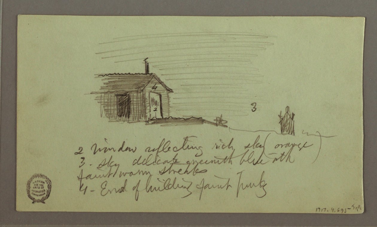 Tekening, Luchtstudie, 1 februari 1869 door Frederic Edwin Church