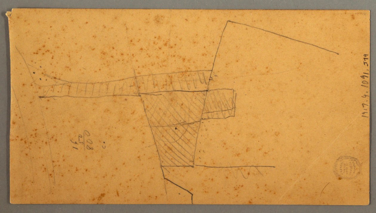 Tekening, Stoomboot, luchtstudie, 30 juni 1866 door Frederic Edwin Church