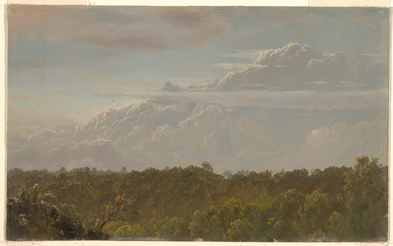 Tekening, Donderwolken, Jamaica, augustus 1865, 1865 door Frederic Edwin Church