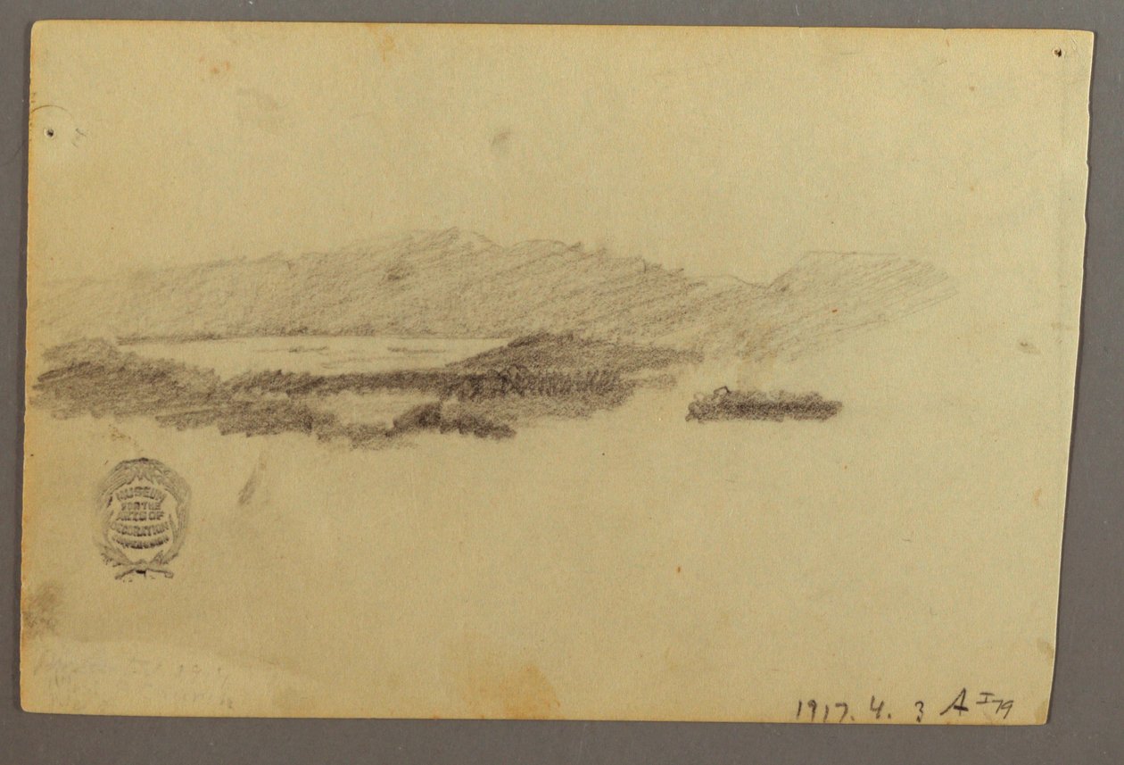 Tekening, Bomen, juli 1844 door Frederic Edwin Church
