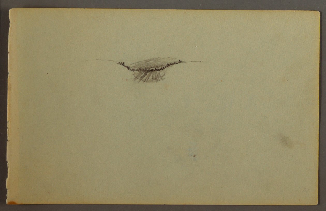 Tekening, Bosdip bij zonsondergang, mogelijk 1844 door Frederic Edwin Church