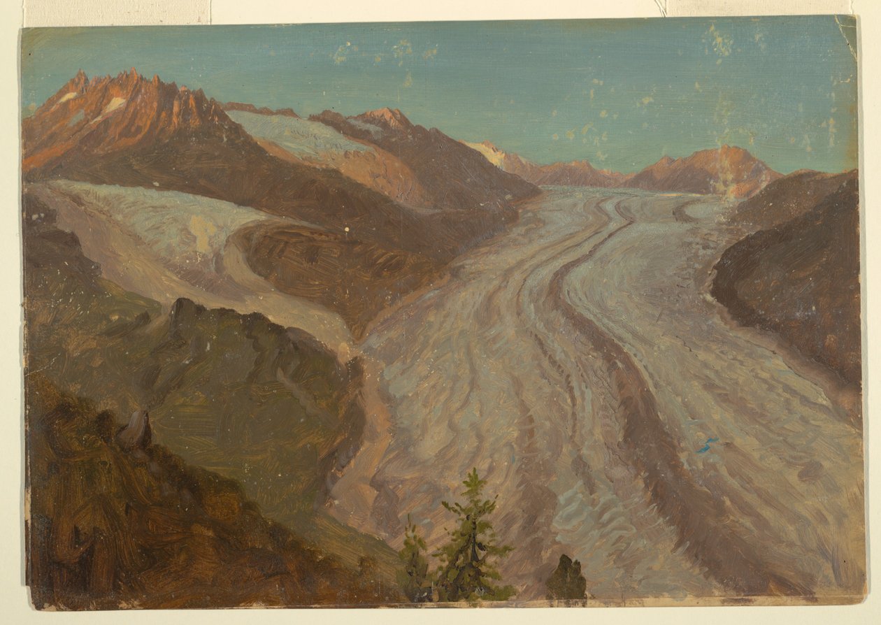 Grote Aletschgletsjer, Zwitserland door Frederic Edwin Church