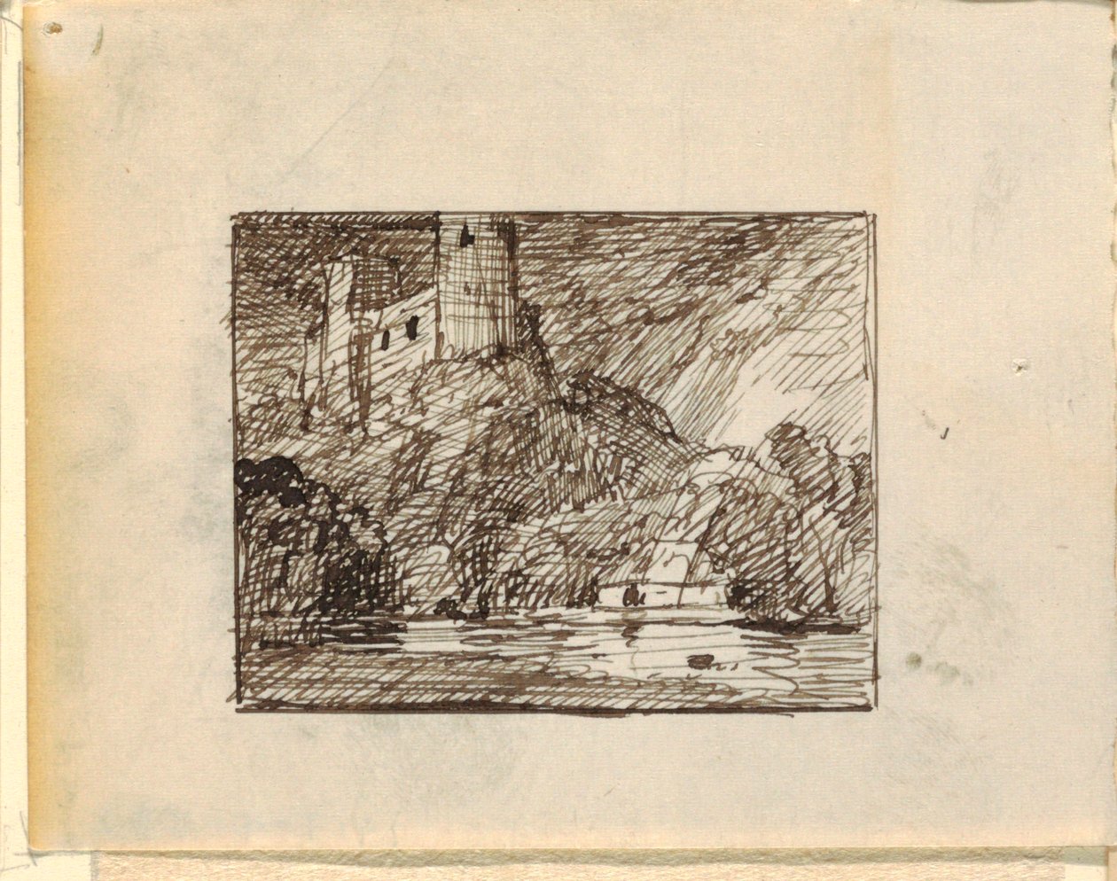 Denkbeeldig Landschap door Frederic Edwin Church
