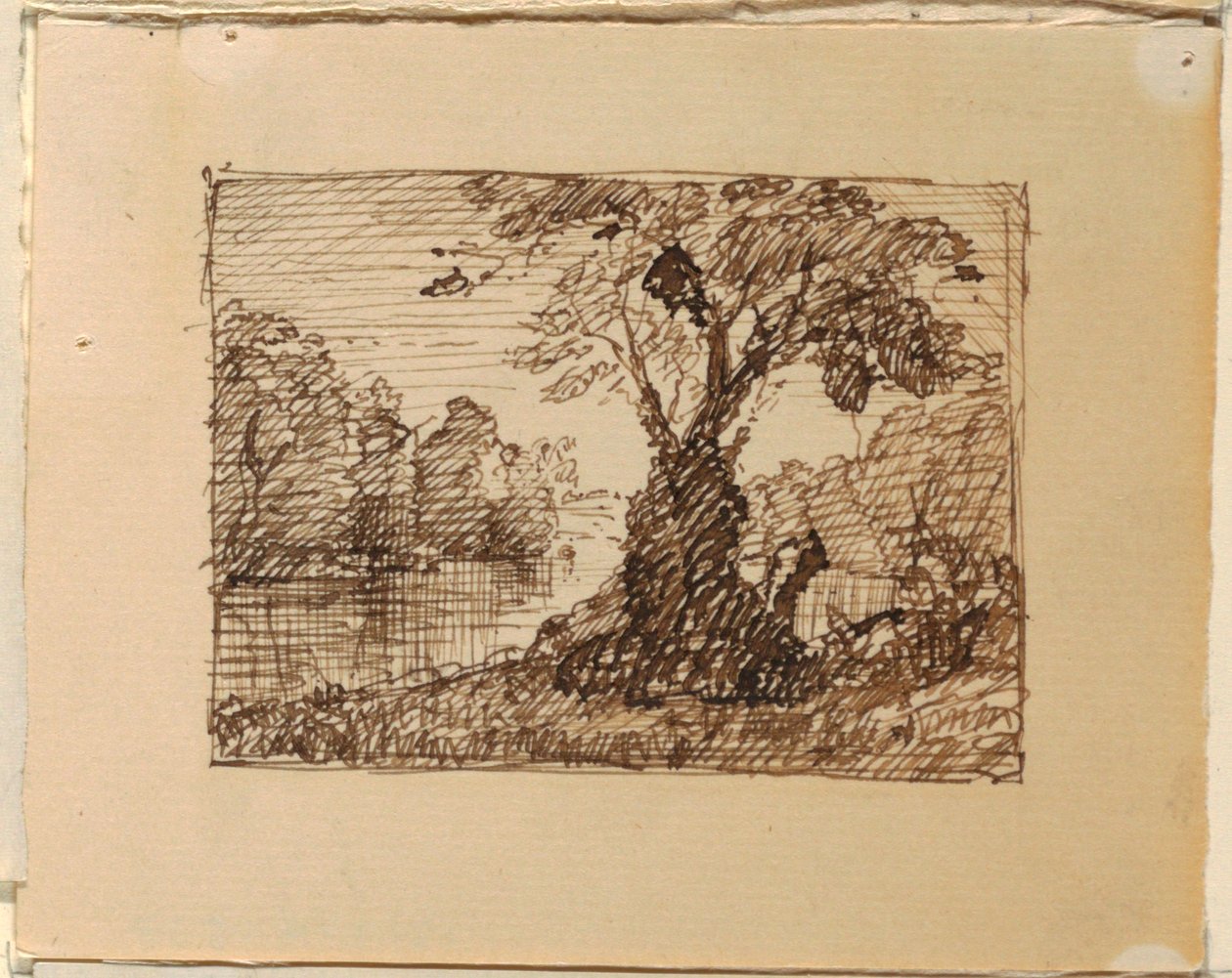 Denkbeeldig Rivierlandschap door Frederic Edwin Church