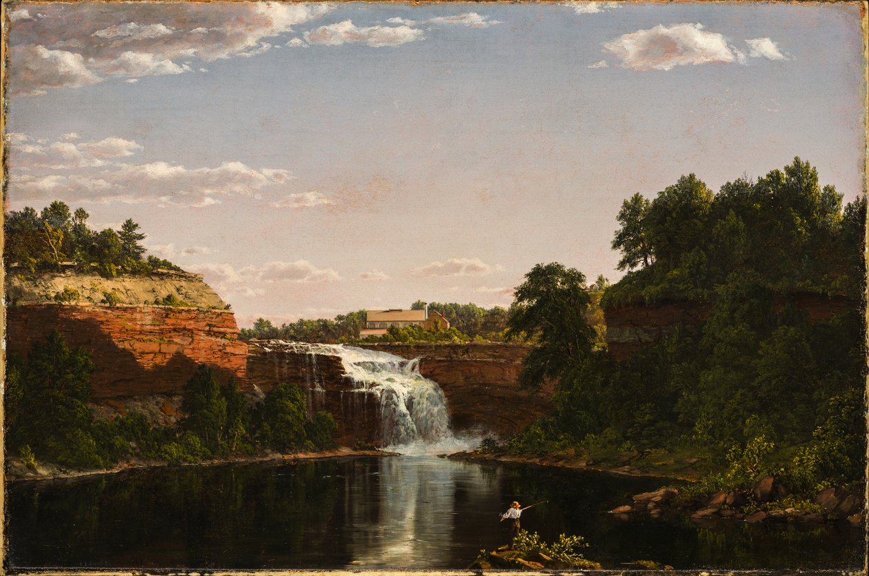 Lower Falls, Rochester door Frederic Edwin Church