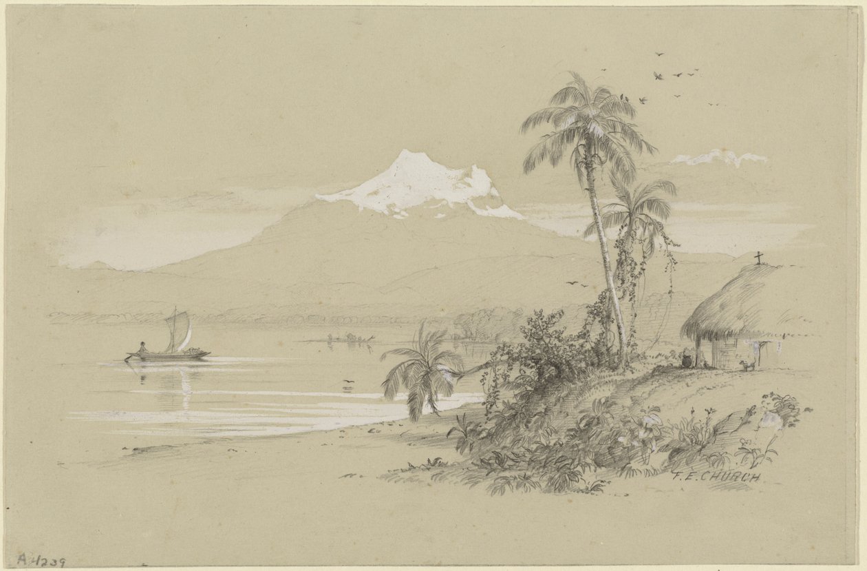 Magdalena-rivier, Nieuw-Granada, Ecuador door Frederic Edwin Church