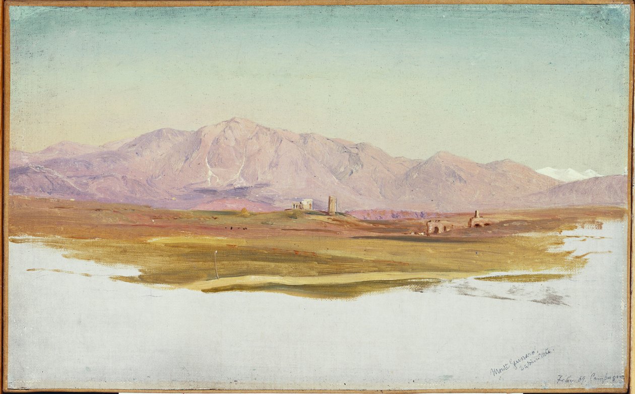 Monte Guinaro, Sabijnse bergen, 1869 door Frederic Edwin Church