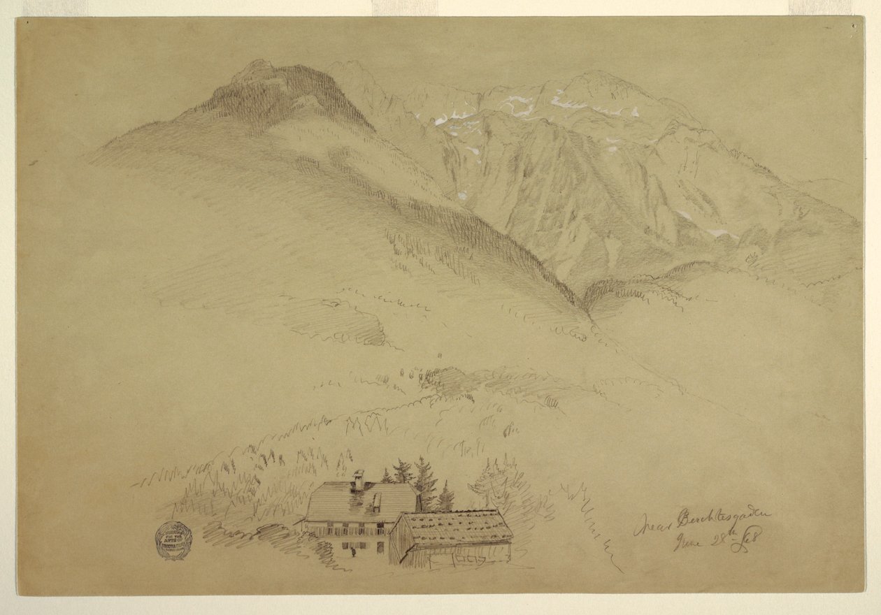 Bergen Goell en Brett bij Berchtesgaden, Beieren door Frederic Edwin Church