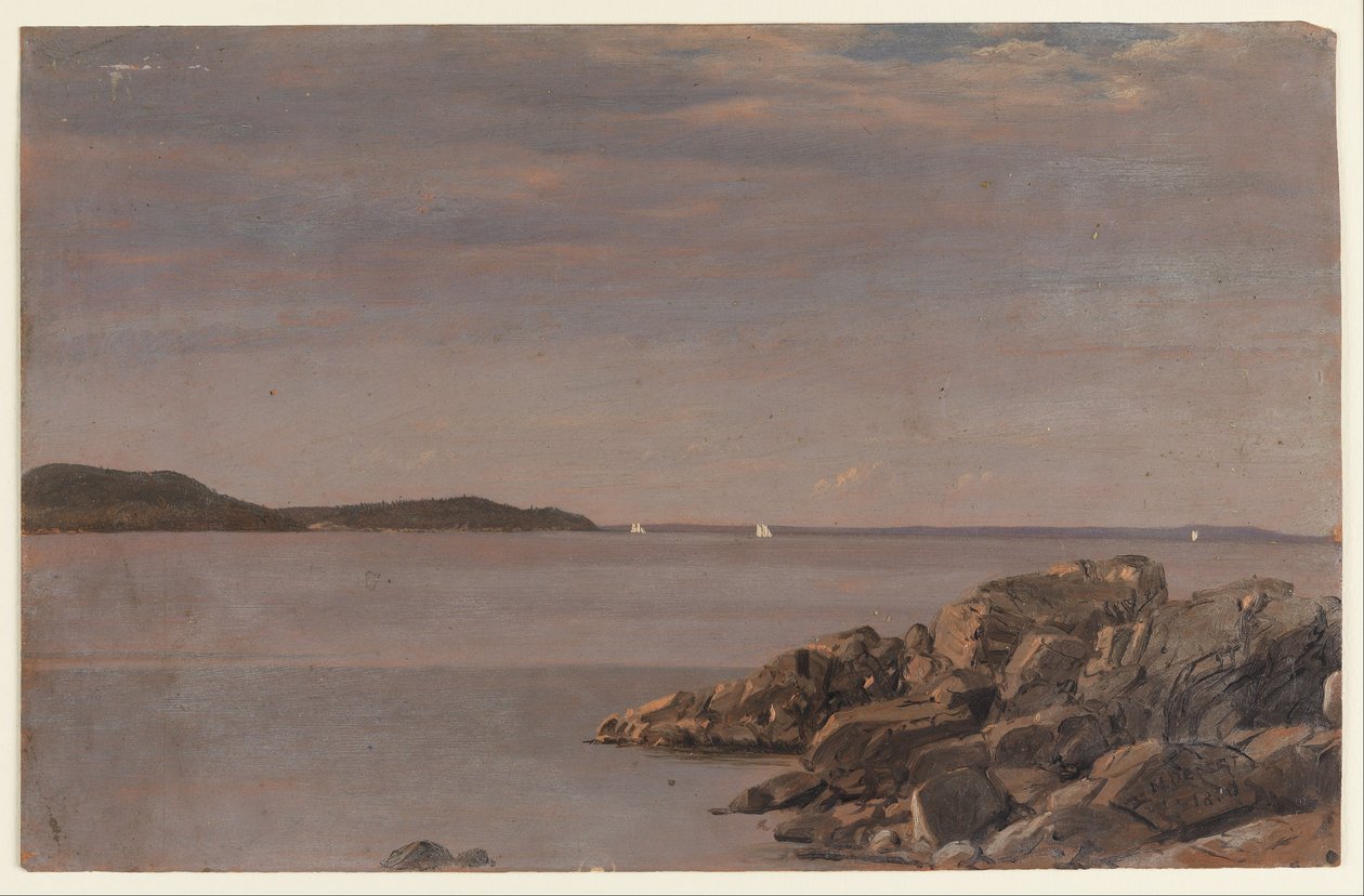 Mt. Desert Island, kust van Maine door Frederic Edwin Church