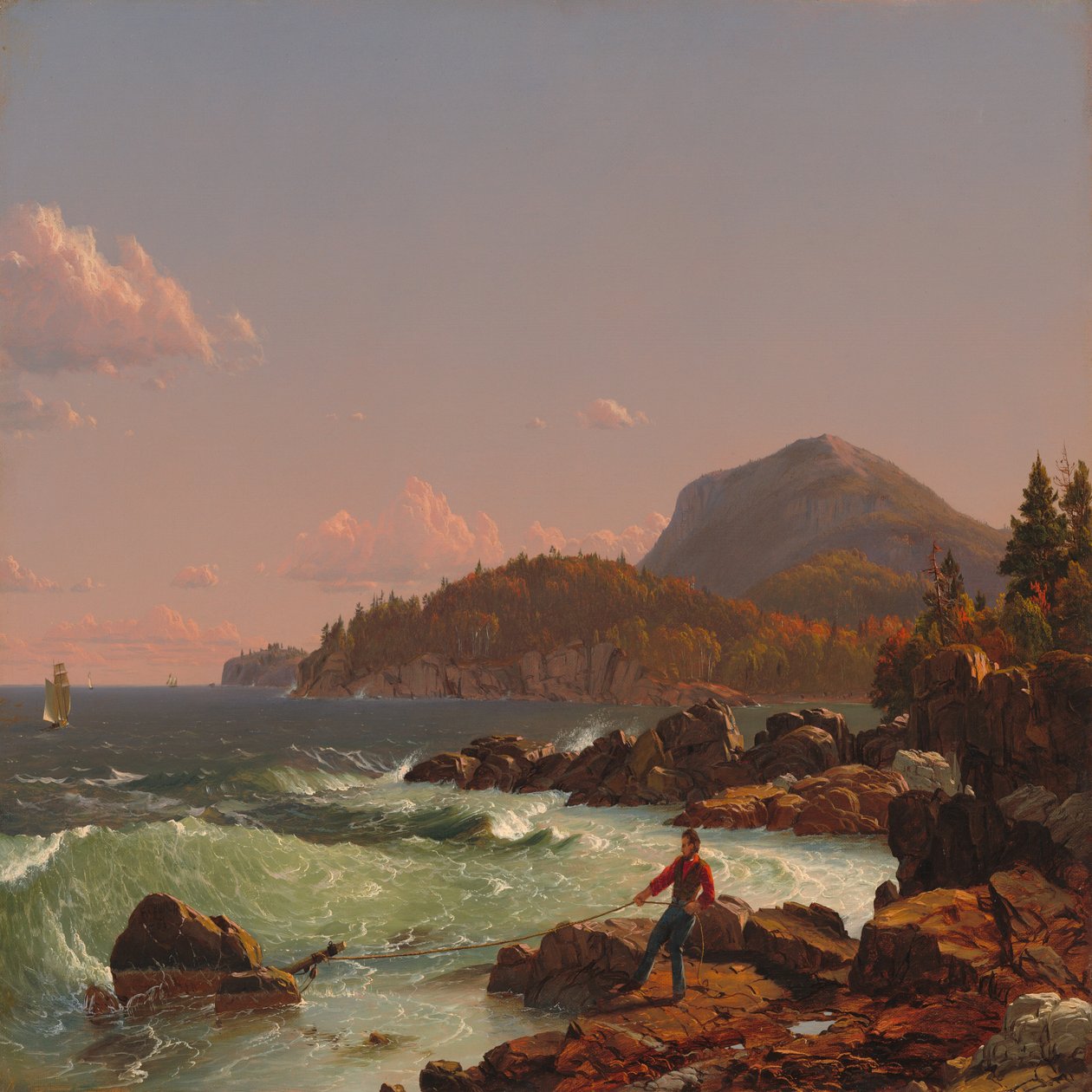 Newport Mountain, Mount Desert door Frederic Edwin Church