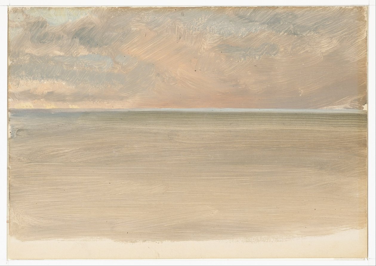 Zeegezicht met ijskap in de verte door Frederic Edwin Church