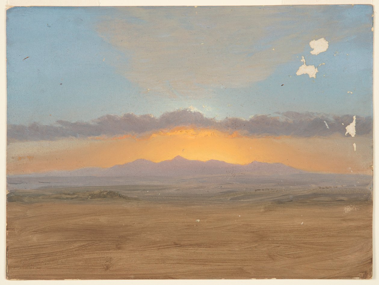 Zonsondergang door Frederic Edwin Church