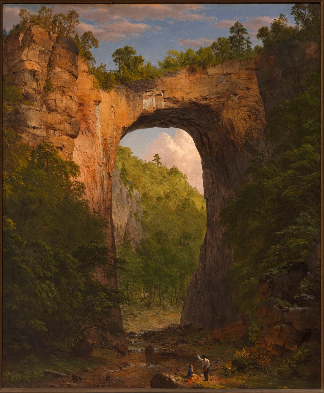 De Natuurlijke Brug, Virginia door Frederic Edwin Church