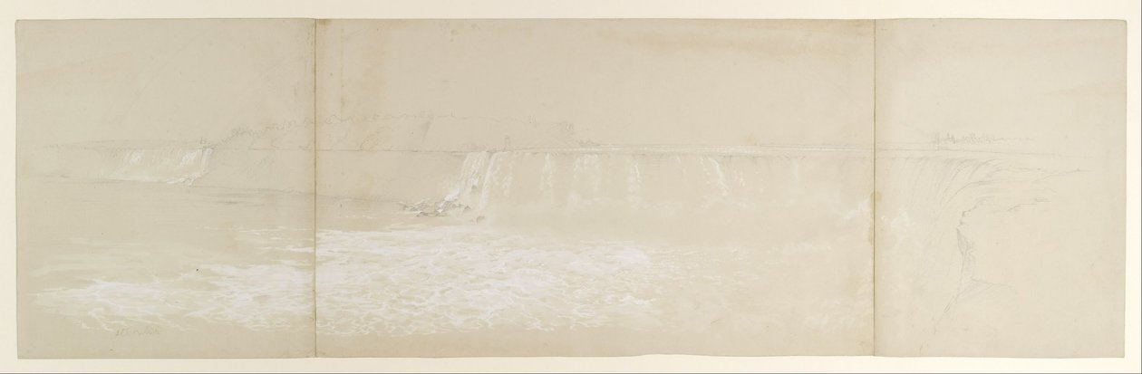 De Niagara-watervallen door Frederic Edwin Church