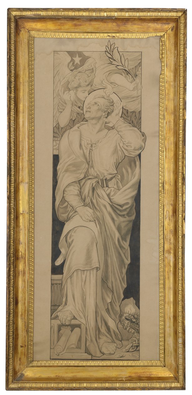 St. Mattheüs: Ontwerp voor een glas-in-loodraam door Frederic James Shields