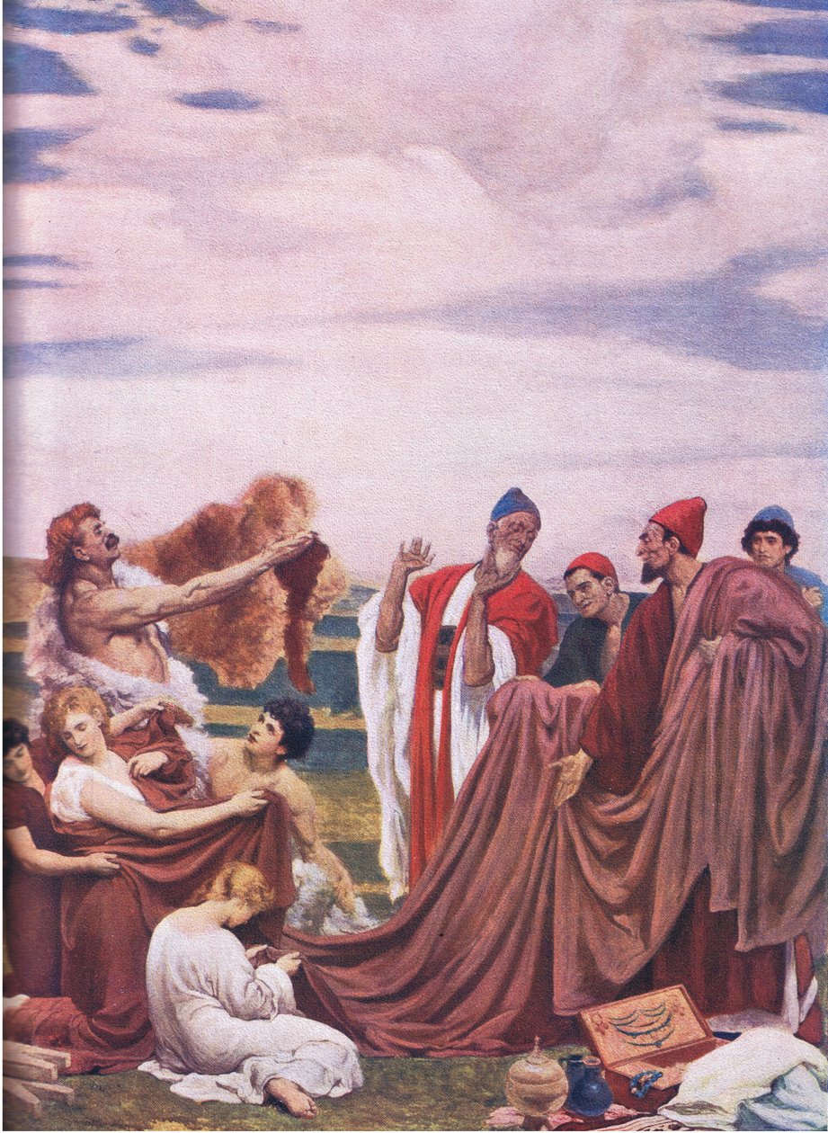 Foenicische handelaren van de kust van Groot-Brittannië door Frederic Leighton