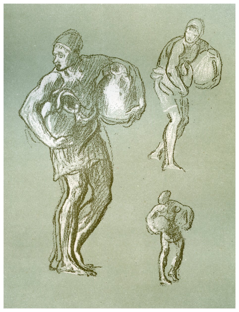 Studies voor De kunsten van de vrede door Frederic Leighton