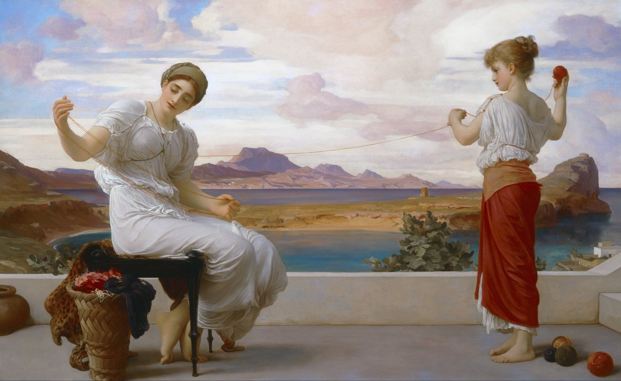 De draad opwikkelen door Frederic Leighton