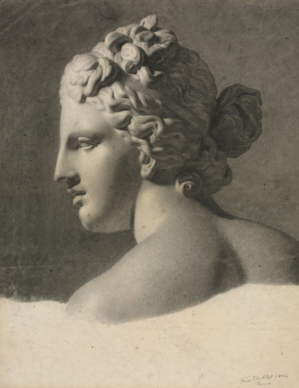 Studie van een Gipsafgietsel (a la bosse) door Frederic Millet