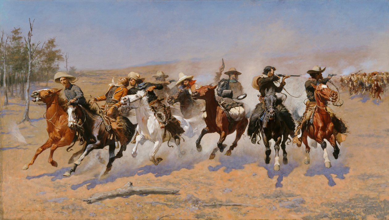 Streepje voor de Hout door Frederic Remington