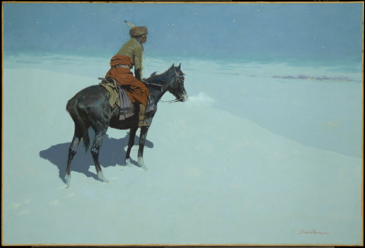 Vrienden of vijanden? (De verkenner) door Frederic Remington