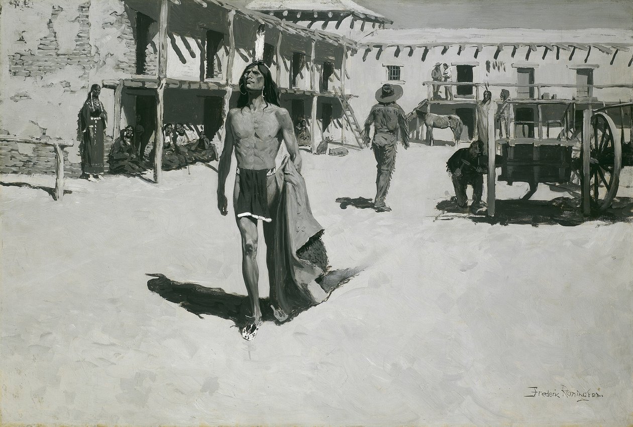Niets dan Vrolijke Blikken Volgden de Vleermuis door Frederic Remington