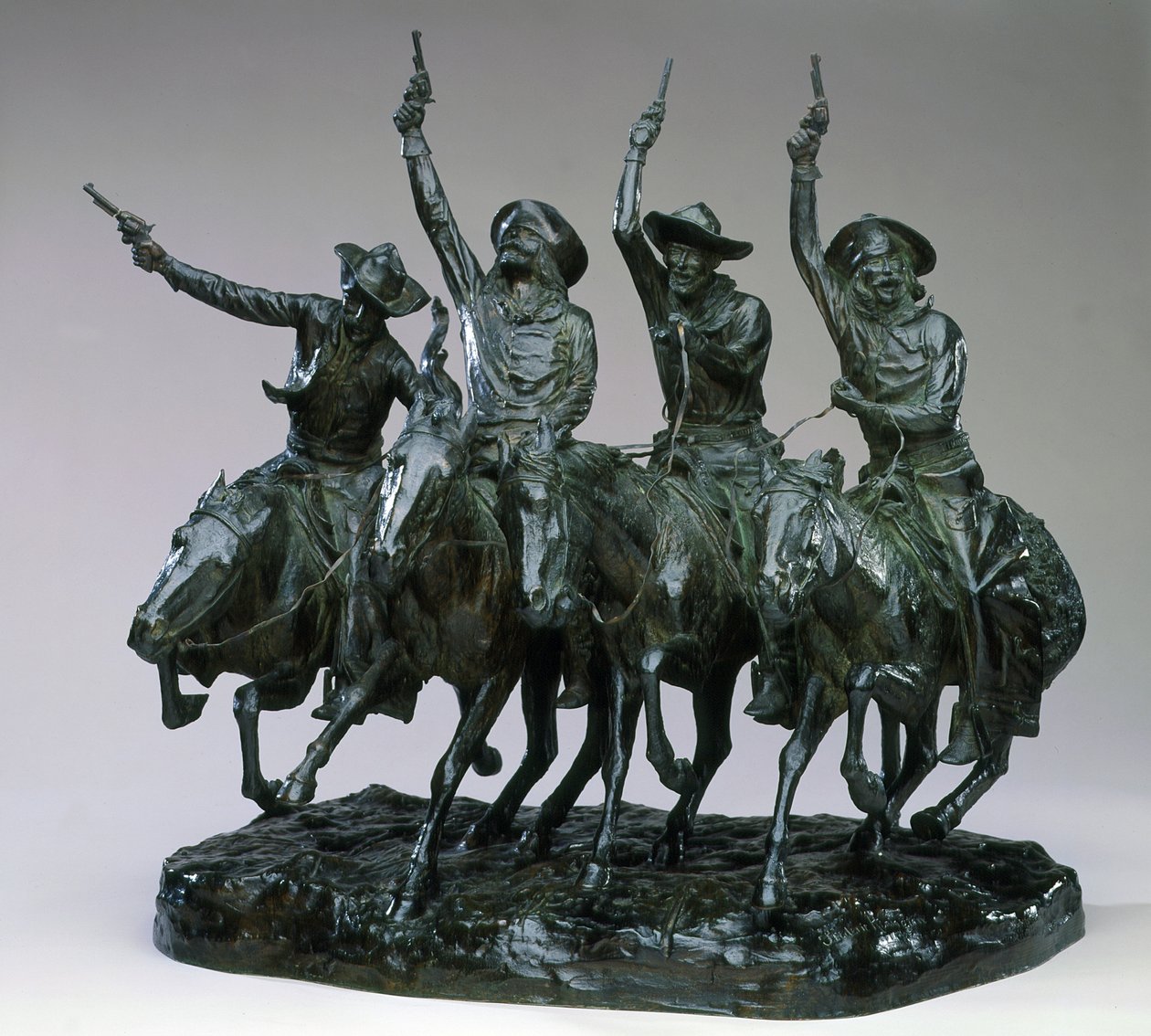 Off the Range - Door het roggeveld door Frederic Remington