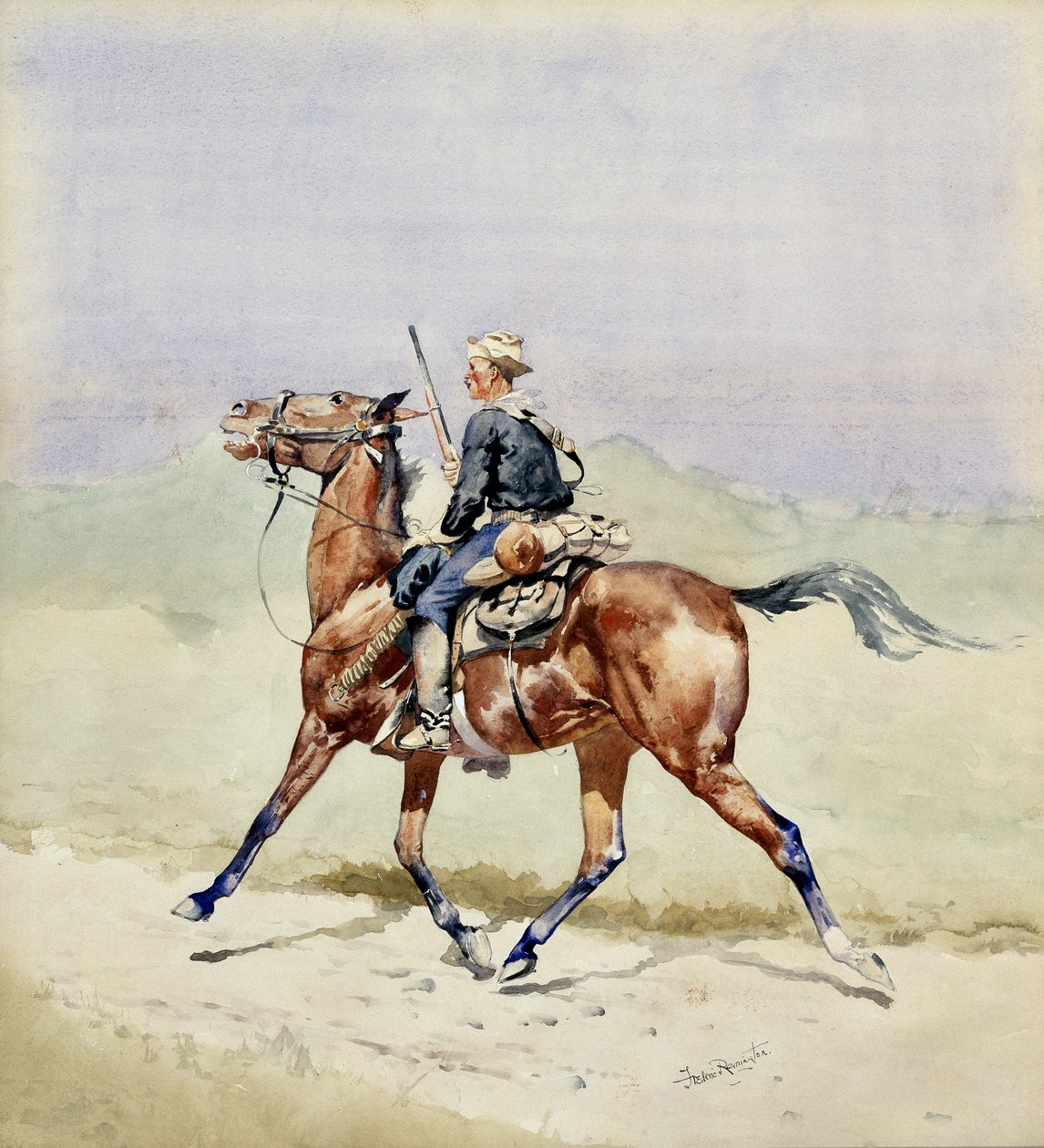 De voorhoede door Frederic Remington