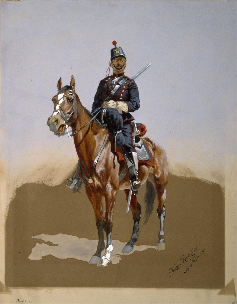 De gendarme door Frederic Remington
