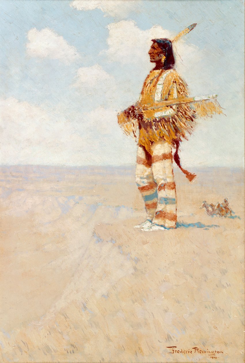De laatste van zijn ras (De verdwijnende Amerikaan) door Frederic Remington
