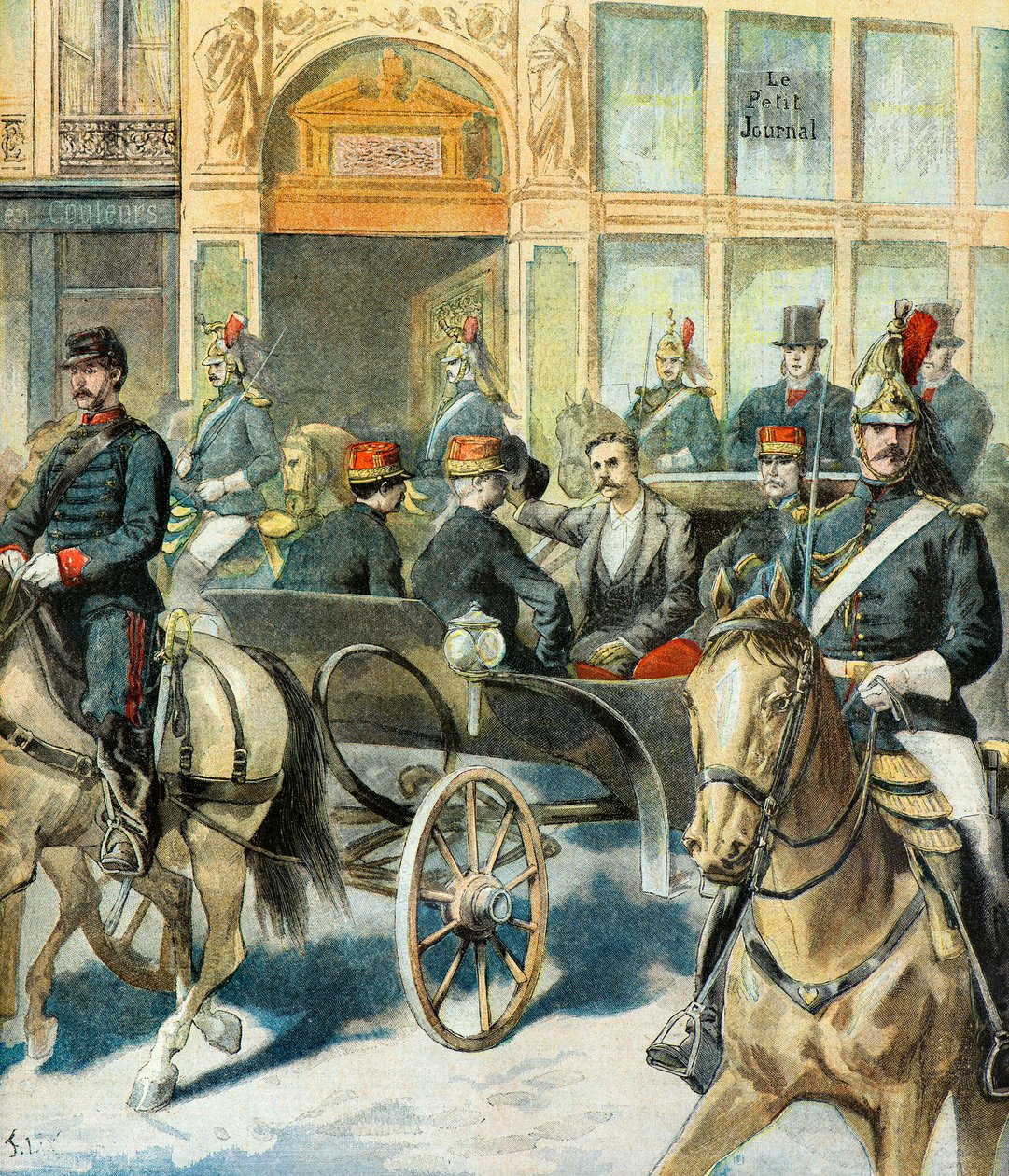 President van de Republiek Casimir Perier keert terug door Frederic Theodore Lix