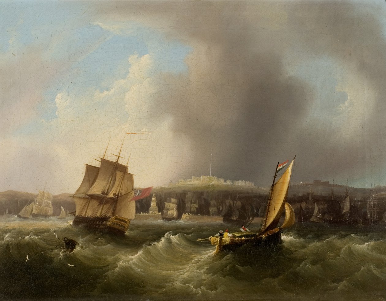 Kustscène door Frederick Calvert