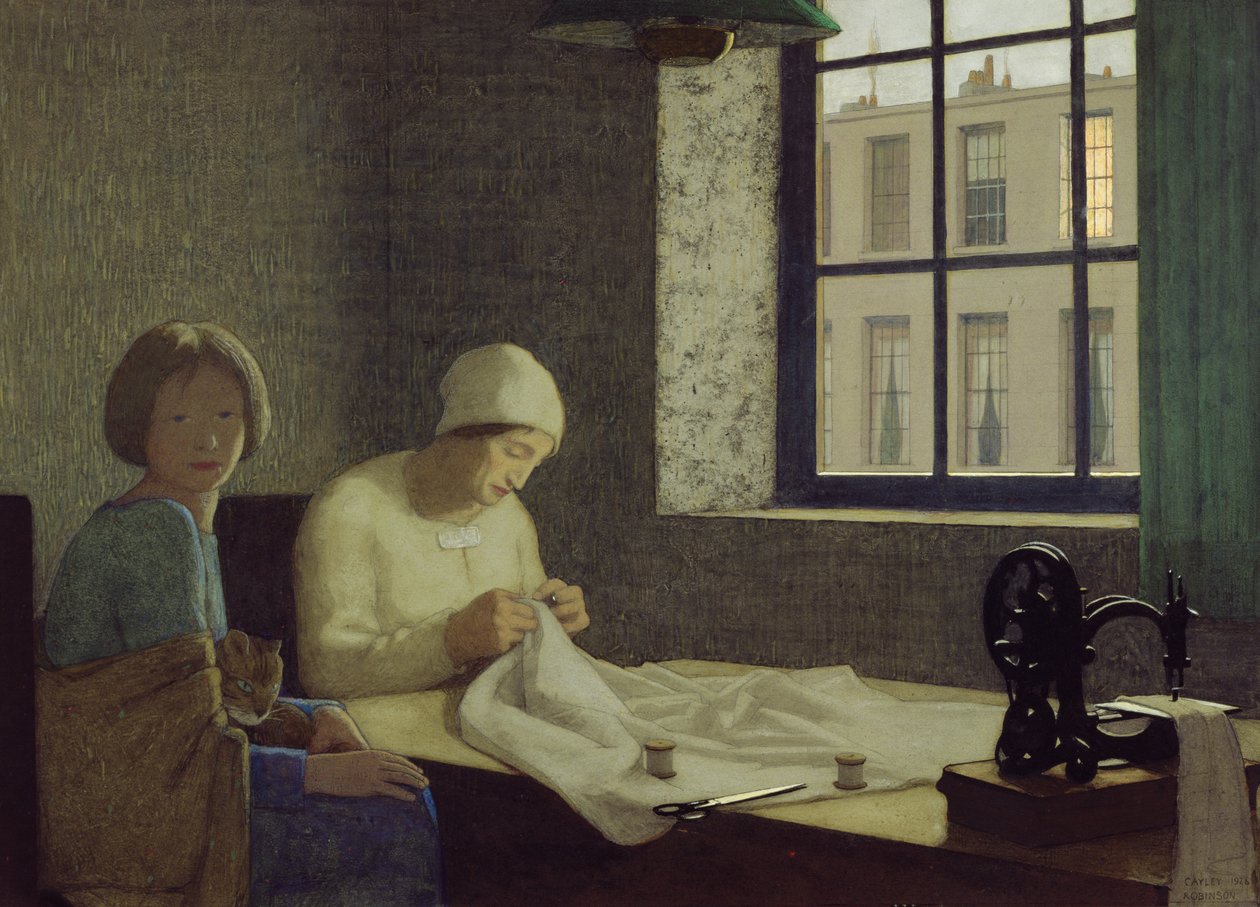 De Oude Verpleegster door Frederick Cayley Robinson