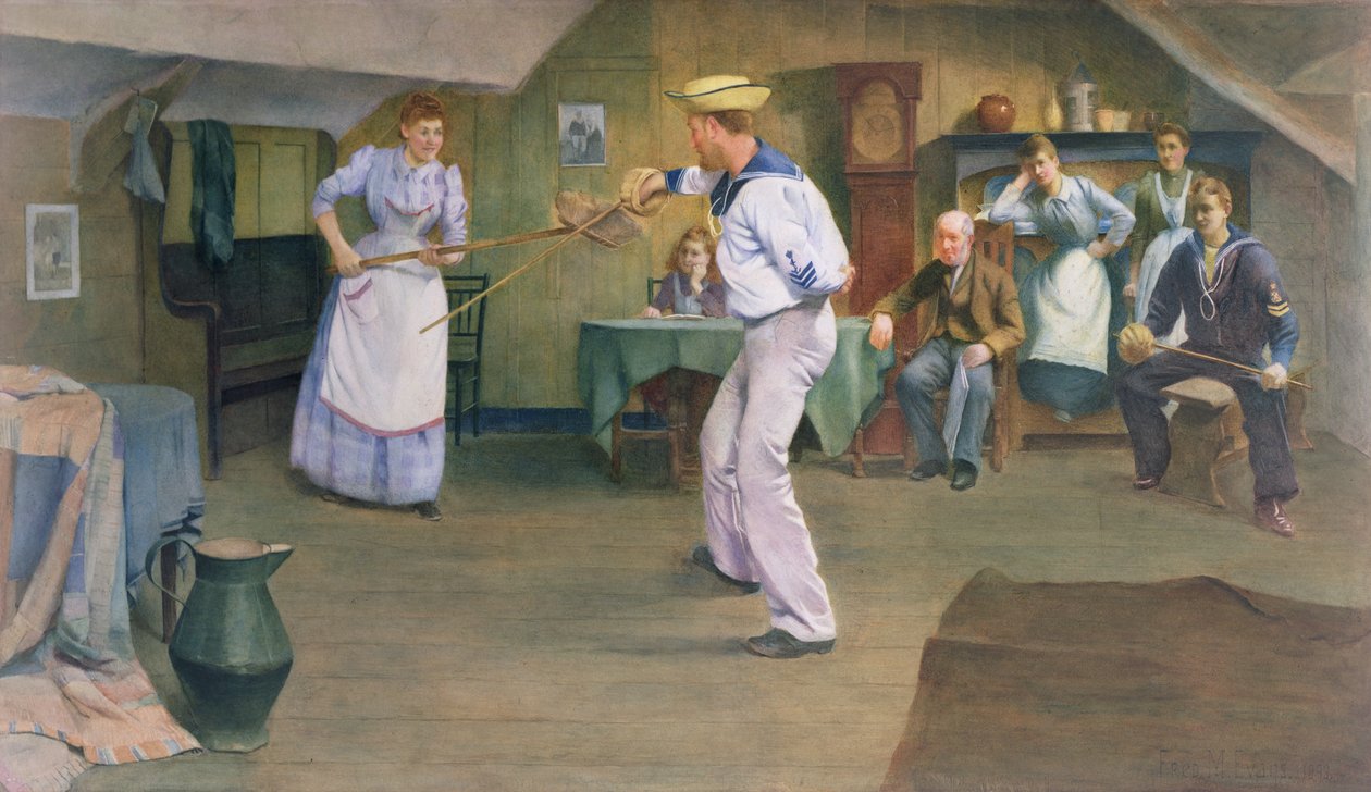 De schermles, 1893 door Frederick James McNamara Evans