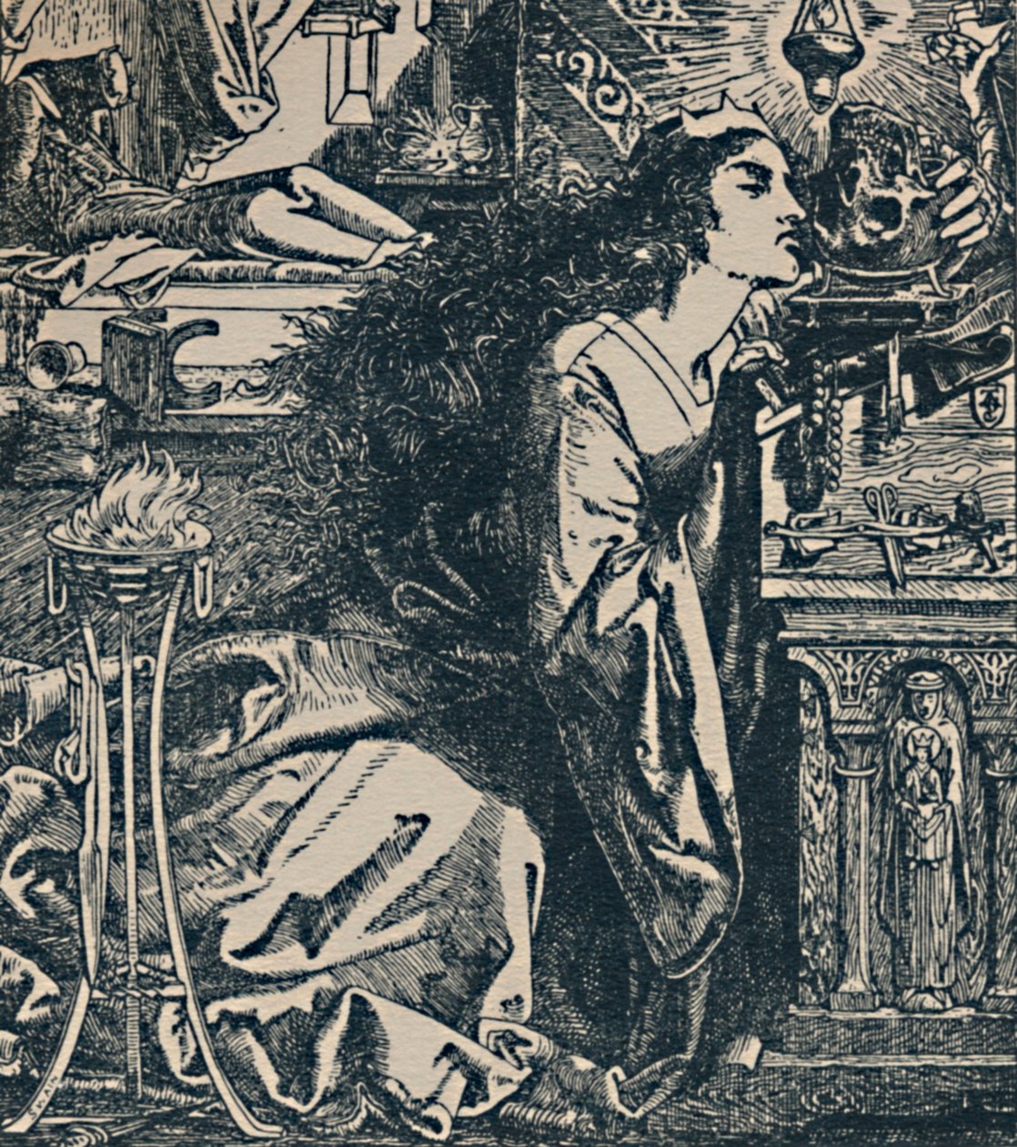Rosamond, koningin van de Lombarden, c1850-1900, 1923 door Frederick Augustus Sandys