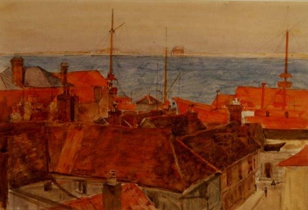 Haven van Harwich door Frederick Brown