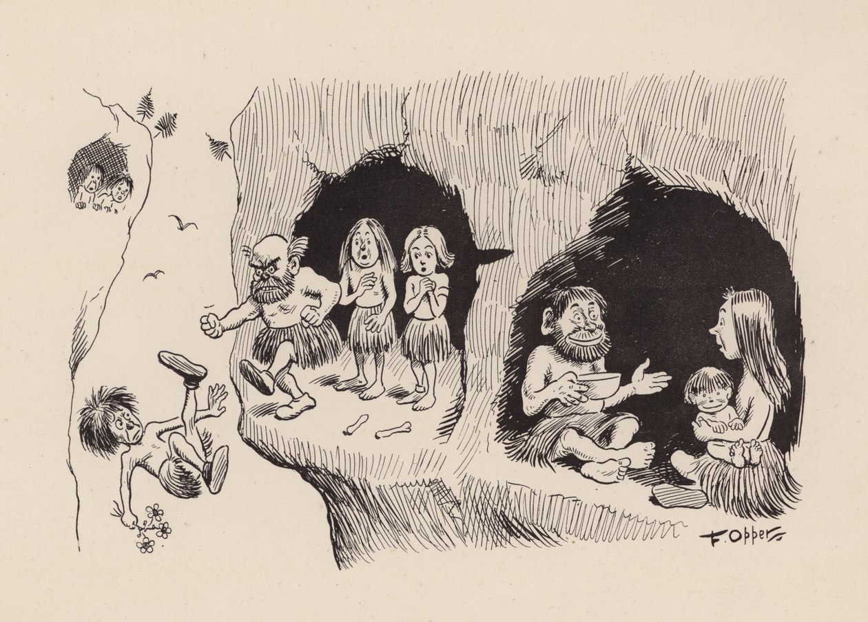 Onze Antediluviaanse Voorouders door F Opper: Nummer Negenendertig (litho) door Frederick Burr Opper
