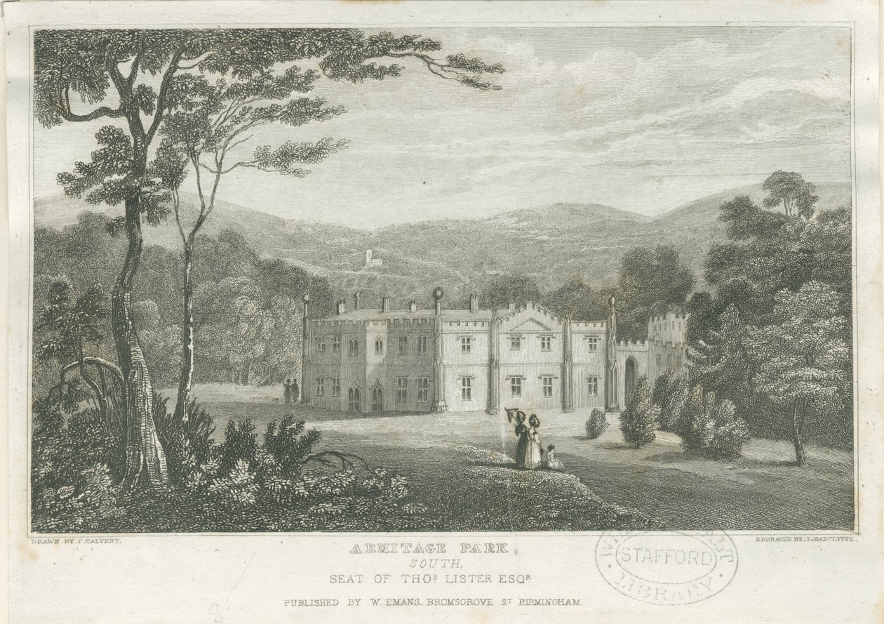 Armitage Park: gravure door Frederick Calvert