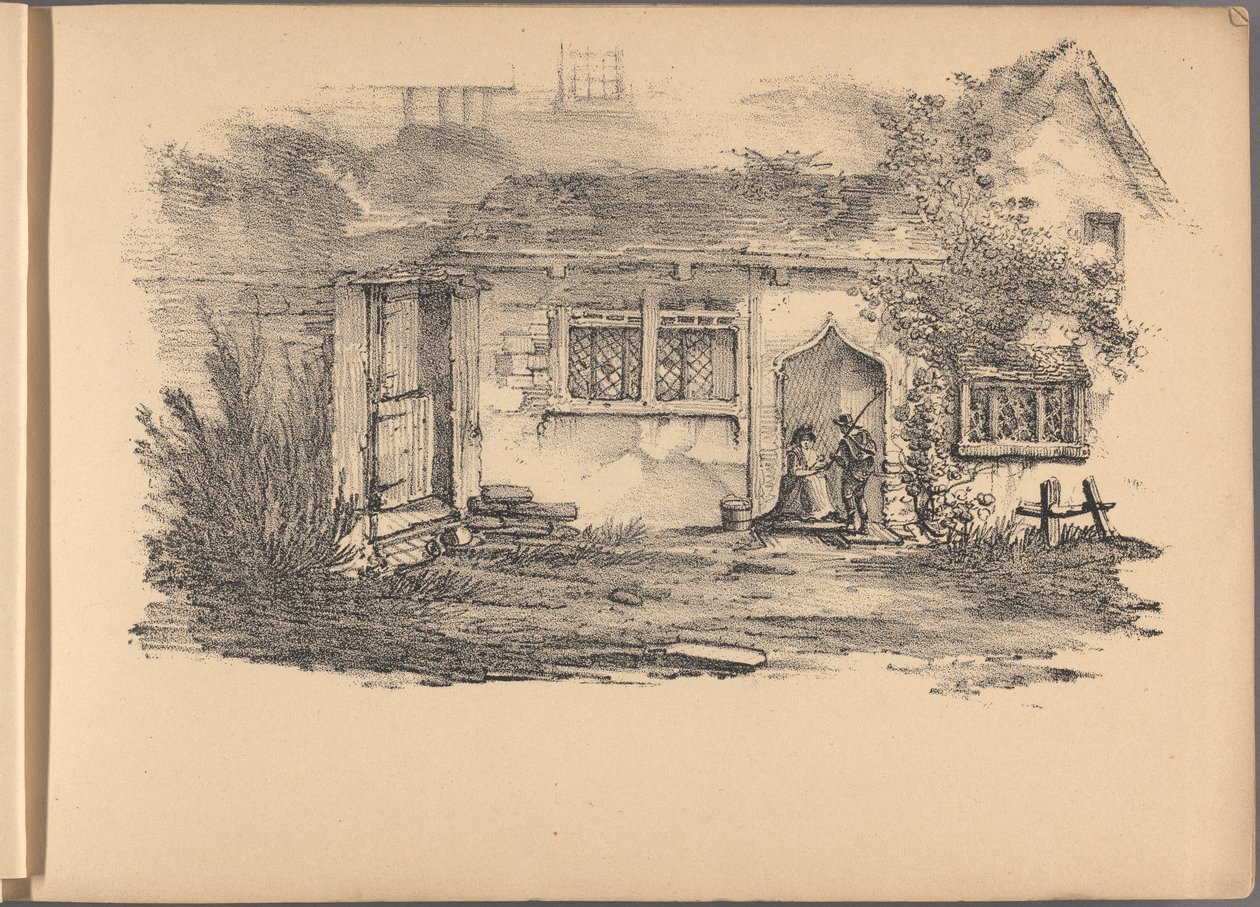 Een van een Serie van Zestig Schetsen van Cottages. Londen, 1825. door Frederick Calvert