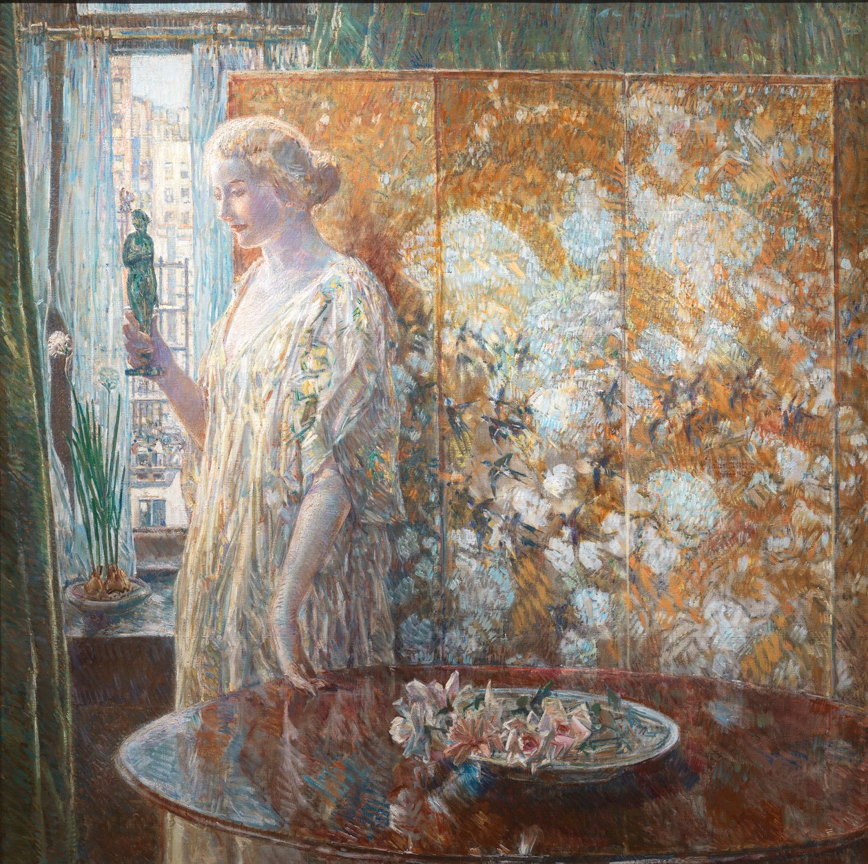 Tanagra The Builders, New York, 1918 door Frederick Childe Hassam