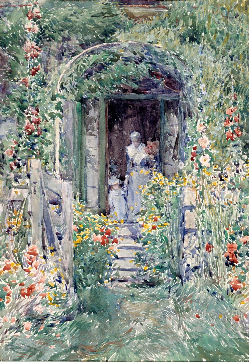 De tuin in zijn glorie, 1892 door Frederick Childe Hassam