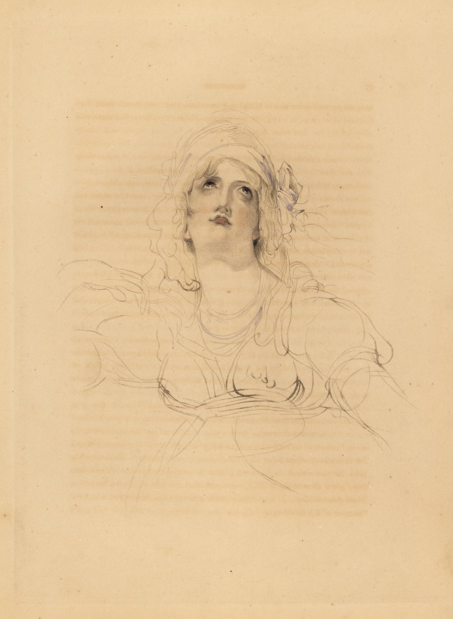 Portret van Lady Emma Hamilton, minnares van Horatio Nelson door Frederick Christian Lewis