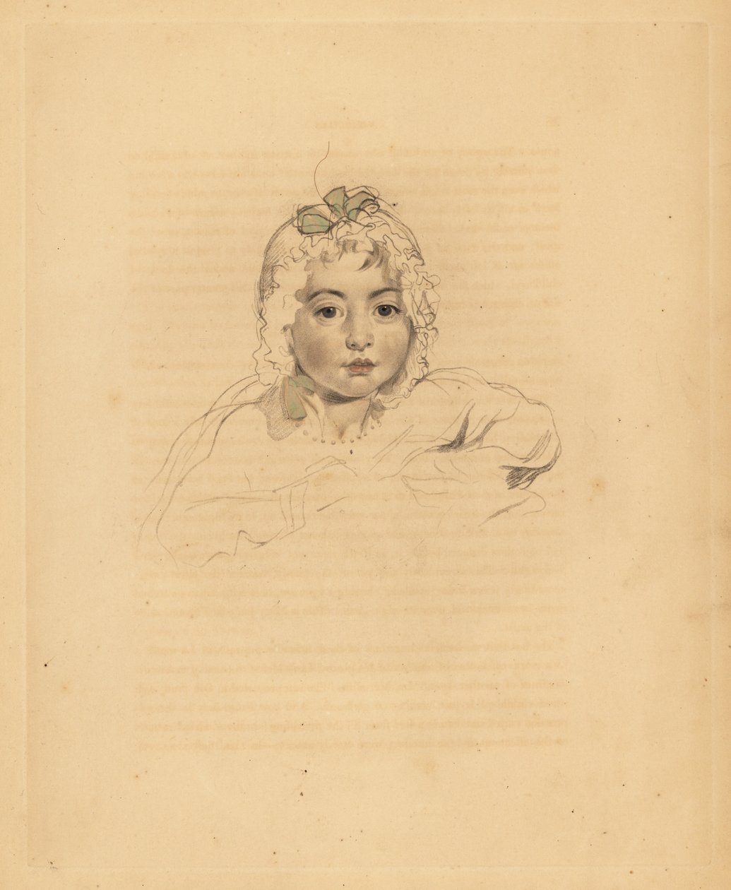 Portret van Mary Isabella Bloxam, nicht van Sir Thomas Lawrence door Frederick Christian Lewis