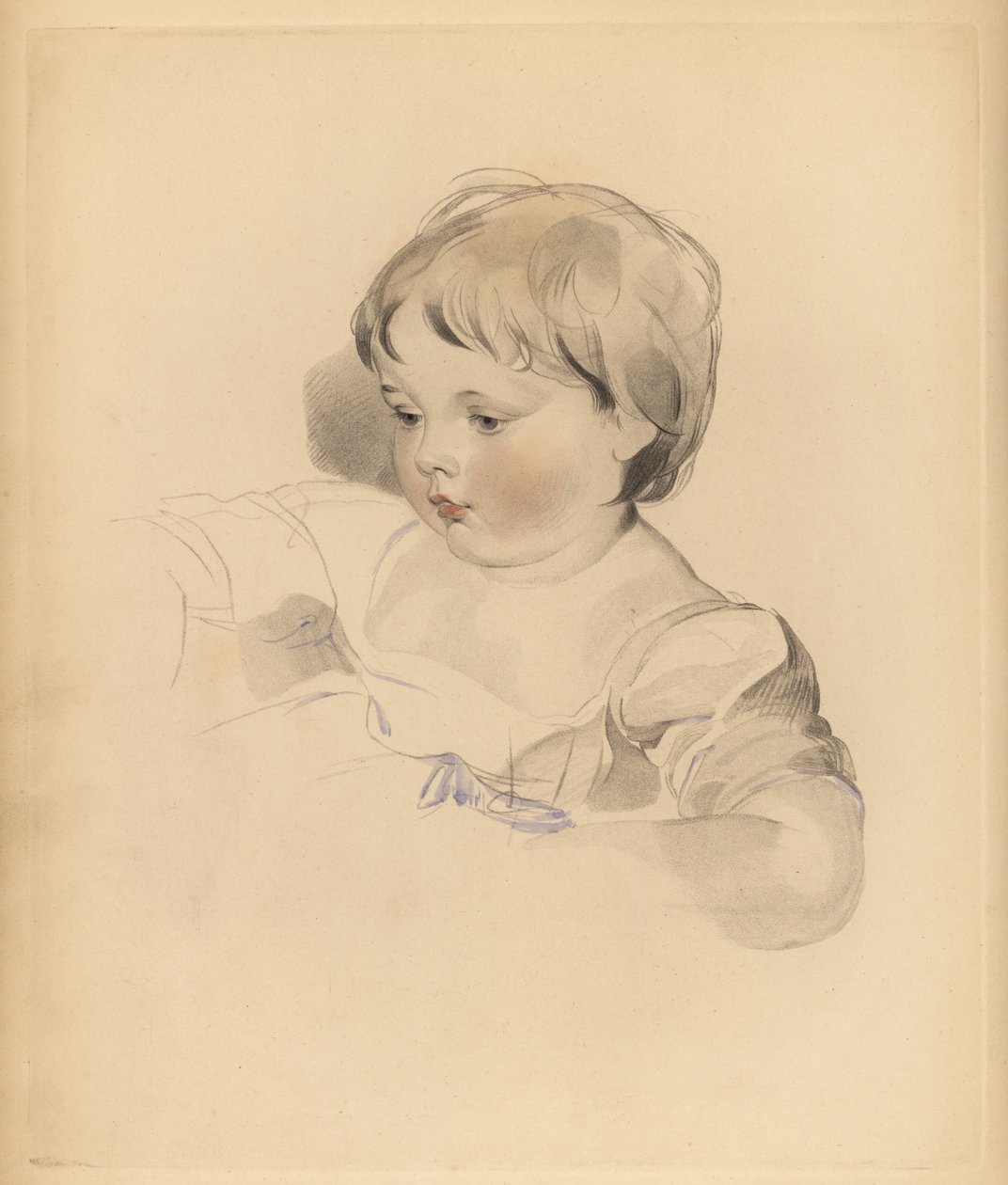 Portret van Rowland Bloxam, neef van Sir Thomas Lawrence door Frederick Christian Lewis
