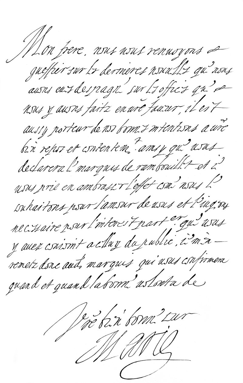 Brief van Marie de Medici aan de hertog van Savoye, eind 16e - begin 17e eeuw, 1865 door Frederick George Netherclift