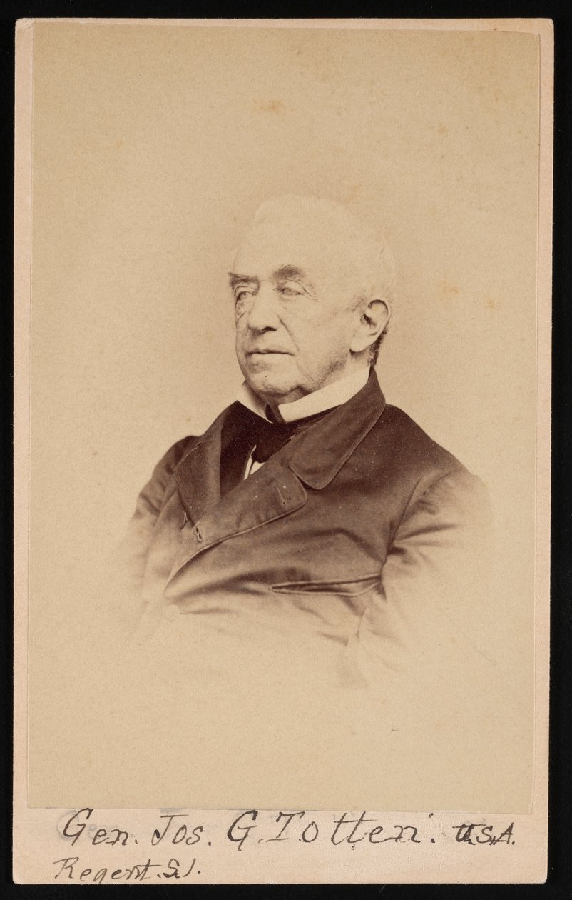 Portret van Gen. Joseph Gilbert Totten 1788-1864, voor 1864 door Frederick Gutekunst
