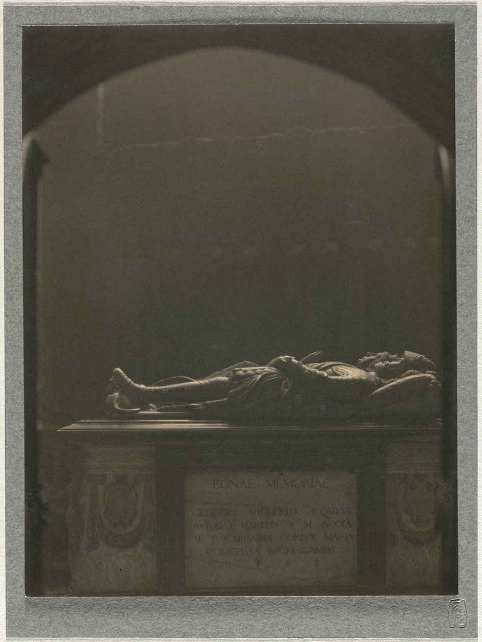 Westminster Abbey, Graf van Sir Georges Villiers (overleden 1605) door Frederick Henry Evans